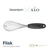 Dreamfarm X Sio Mini Flisk Foldable Whisk, Easy To Clean, Space-Saving, Black