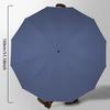 130CM Sun Umbrella Black Coating UPF50+ Manual Open Reverse Design 10 Ribs Large Size