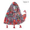 Breathable Tassel Shawl Big Size Ladies Flower Headscarf Fashion Hijab Scarf  For Woman Fashion