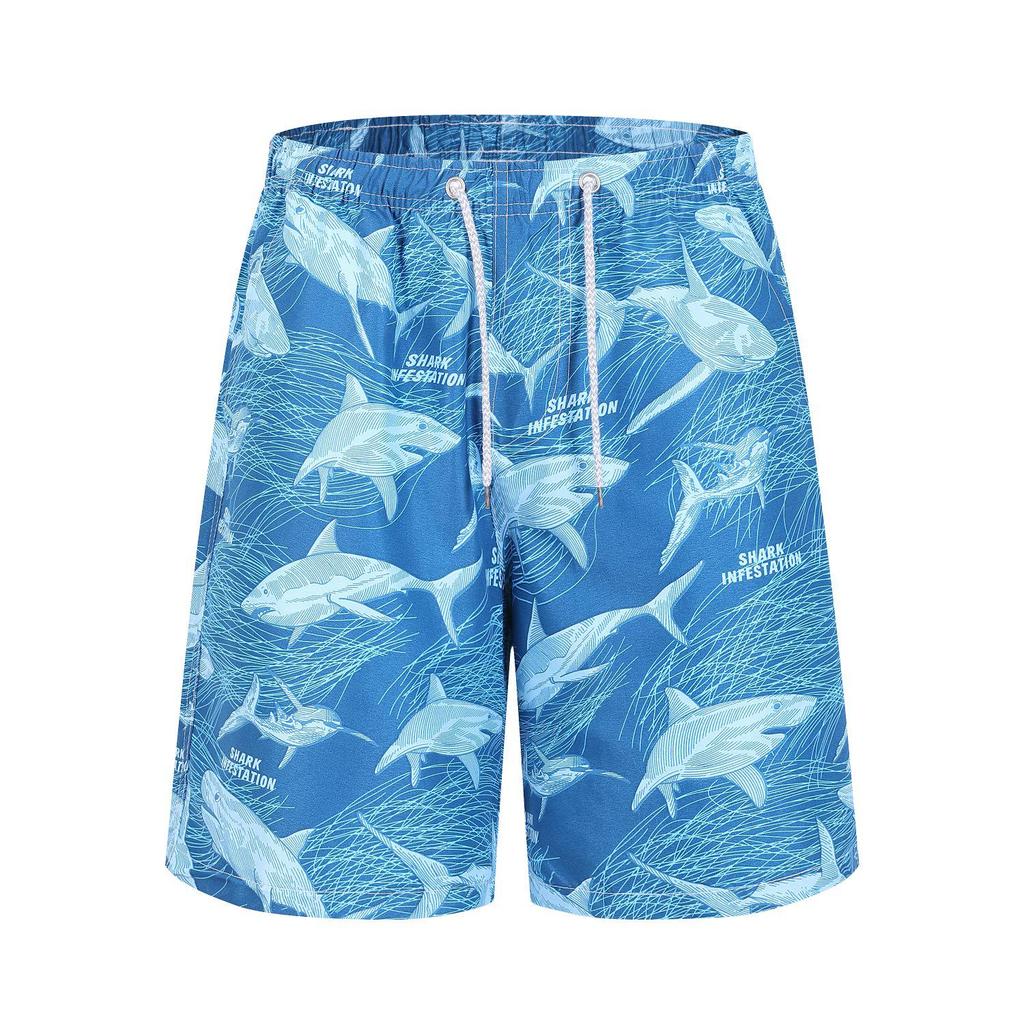 Men's Quick-Dry Beach Shorts - Summer Swimwear, Mid-Length, Unisex Design