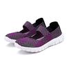 Women's Casual Running Breathable Knitted Mesh Fabric Dance Sneaker Shoes