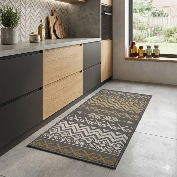 Tapis d'entrée - EDEN - Zaparos - 50x120 cm - Marron - Antidérapant