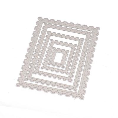 Obdélník Razítko Tvar Vyřezávací raznice Kovová šablona DIY Scrapbooking Album