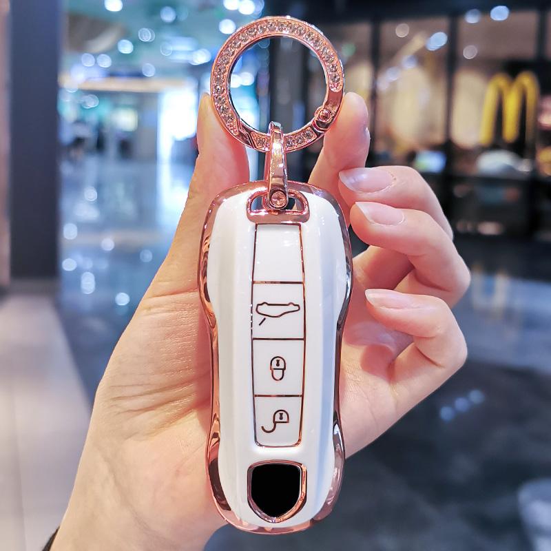 Étui de protection intelligent pour clé de voiture Porsche (Panamera, Macan, Cayenne, Cayman, Boxster, 911, 9YA, 971)