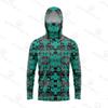 Mens Long Sleeve Fishing Shirt With Face Cover UV Protection Quick Dry Breathable Ice Silk Feel Outdoor Angling Apparel