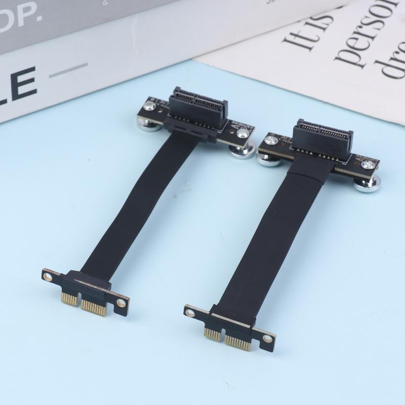 Cavo Riser PCIe 3.0/4.0 X1 Angolo Retto a 90 Gradi Adattatore Cavo di Estensione PCIe Adattatore Scheda Riser PCIe Express Estensore a Nastro