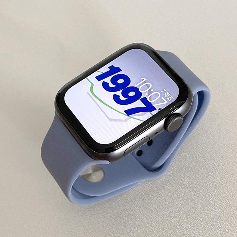 

Strap For Apple Watch Band S11 S10/9/8/7/6/SE/Ultra IWatch 49/46/45/44/42/41/40/38mm Haze Blue Magnetic Silicone Metal Bracelet 38 40 41(S11 10)42MM