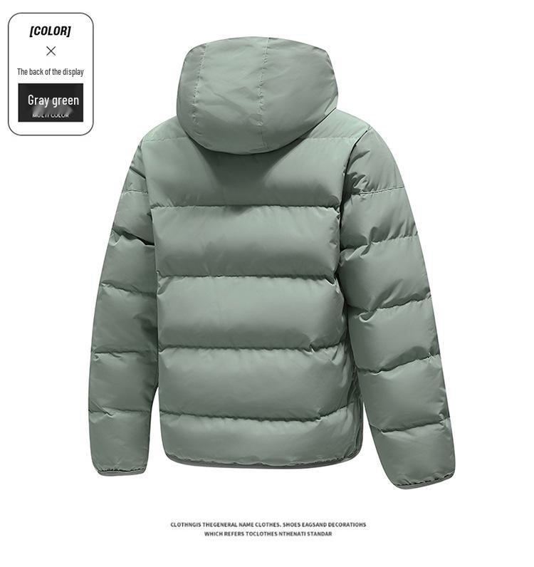 Men's Ultra-Light Hooded White Duck Down Jacket - Trendy Winter Wear