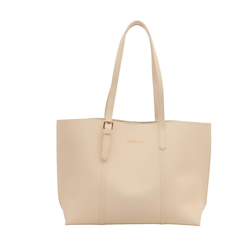 Large Multipurpose Elegant Tote Bag For Women Featuring Modern Minimalist Style And Durable Pu Material