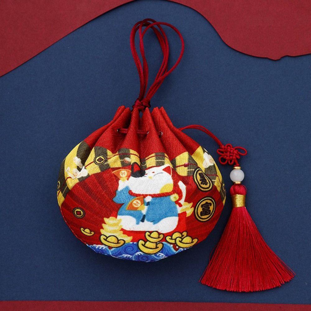 Dragon Boat Dragon Boat Festival Sachet with Tassel Chinese Style Storage Bag  Car Home Decor