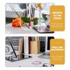 2pcs Acrylic Pen Display Stand Transparent Pencil Display Holder Makeup Brush Holder