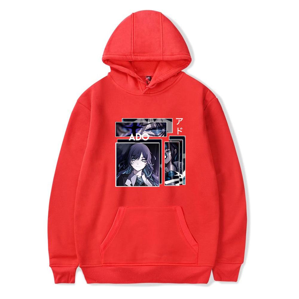 Ado Hoodies Men Women Harajuku Fashion Sweatshirt Autumn Pullover Loose Casual Sportwear Unisex Outfits