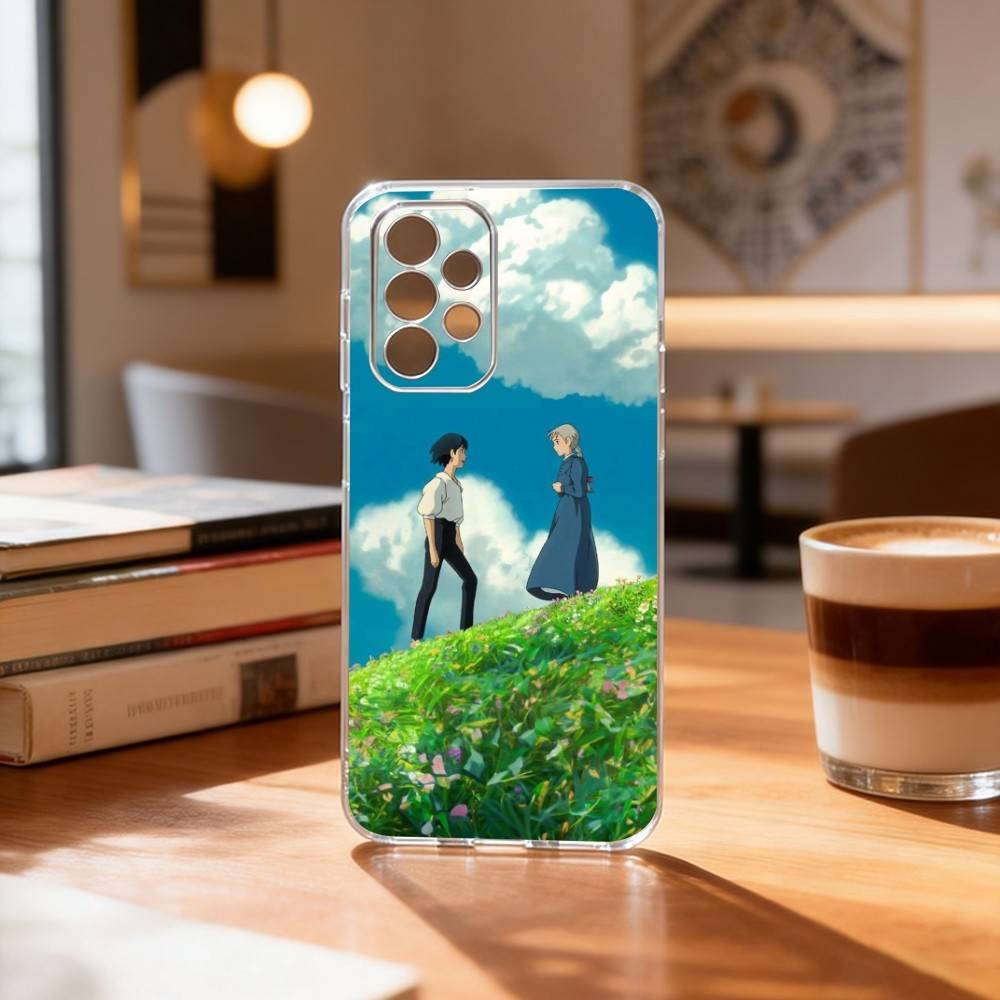 

Калцифер Ходячий замок Чехол для телефона Для Samsung S25,S24,S21,S22,S23,S30,Ultra,S20,Plus,Fe Прозрачный чехол Samsung S21plus