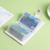 Portable Large Capacity Card Storage Bag Multi-card Slot PU Leather Short Card Bag Bunny Tulip Print Credit Card Holder Women