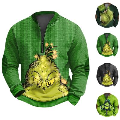 Men's Retro Casual Gradient Printed Sweatshirt