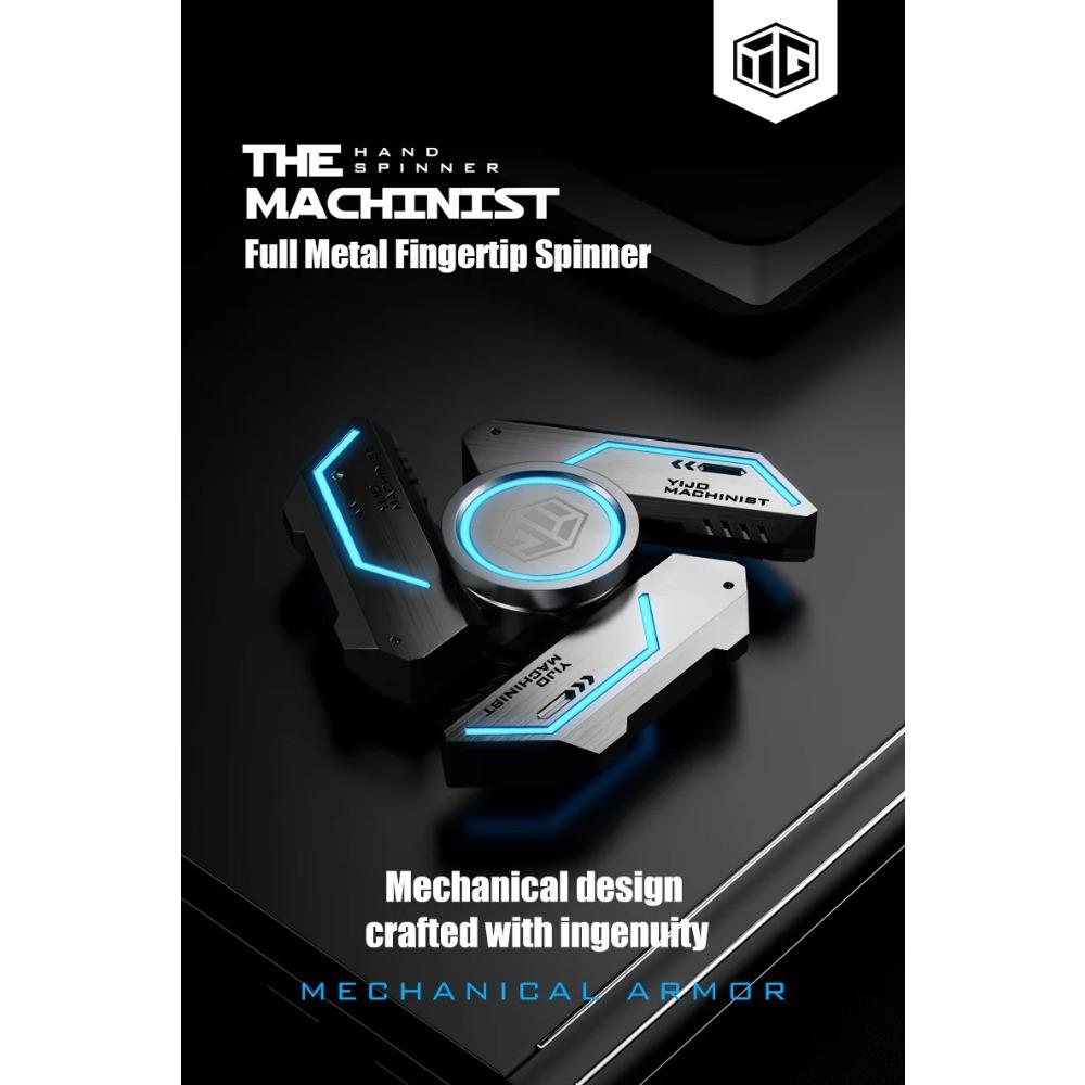 Boys Fidget Spinners Metal Luminous EDC Finger Toys Stress Relief Pressure Reduction Relieving Stress Stress-re