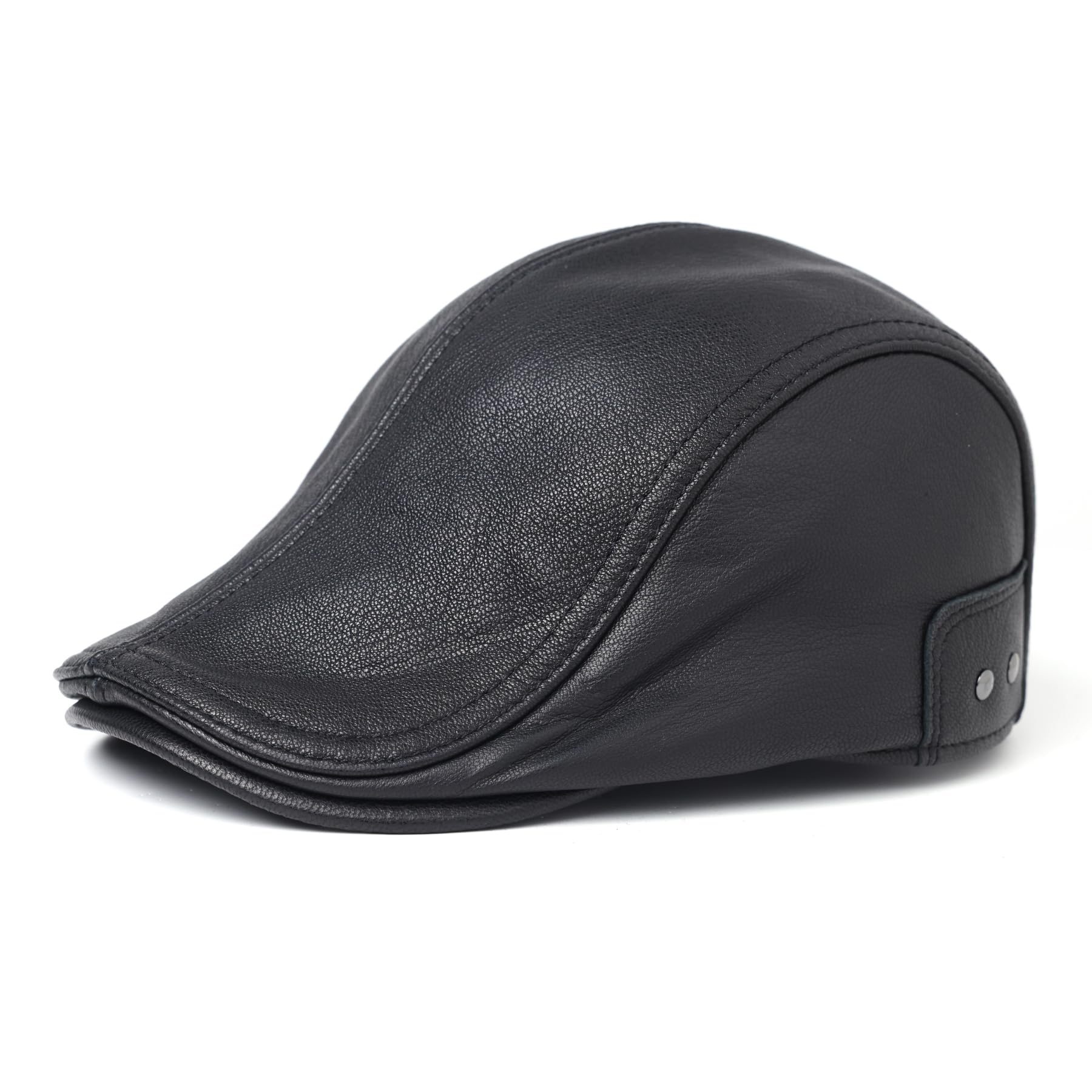 

Leather Hunting Genuine Goatskin Leather Casquette [JOOFAN] Cap, Hat, Men s Cap,