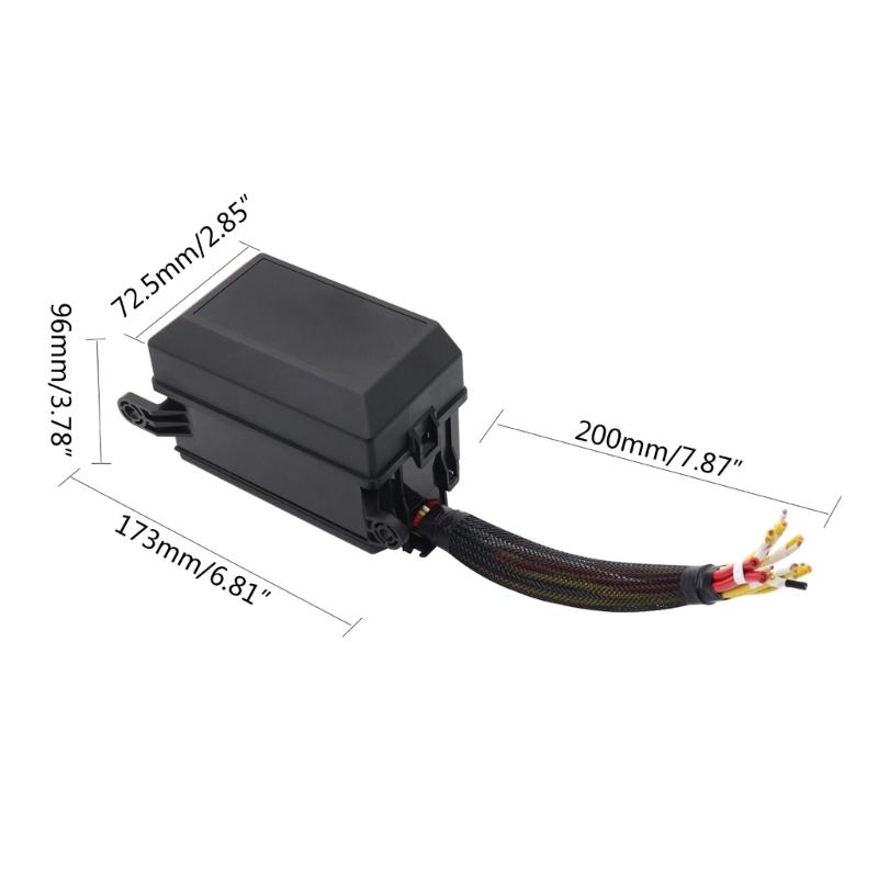 6 Way Blade Fuses Holder Box, Relays Box with Spades Terminals and Wiring Harness 4Pin 12V 40A Relays for Car Truck