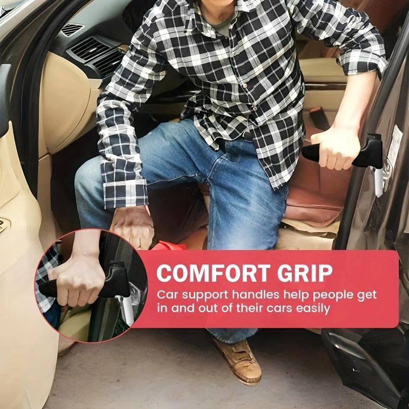 Vehicle Support Handle, Car Door Latch Assist Grab Bar, Elderly Automotive Door Assist Handle, Standing Mobility Aid for Car with Glass Breaker