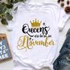 Stylish Queen Cartoon Women's Short Sleeve T-shirt - European & American Trend
