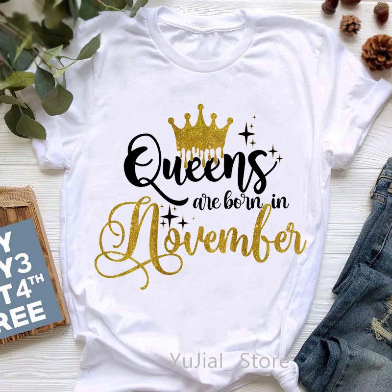 Stylish Queen Cartoon Women's Short Sleeve T-shirt - European & American Trend