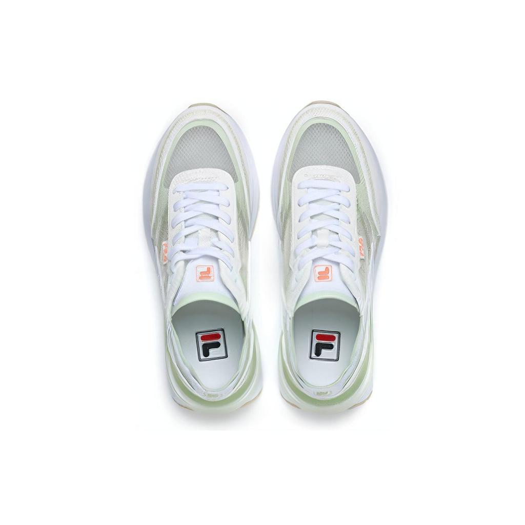 Fila Renno Mesh Fabric Synthetic Leather Sport Versatile Low-Top Casual Shoes Women Sneakers Snow-White F12W226122FSW
