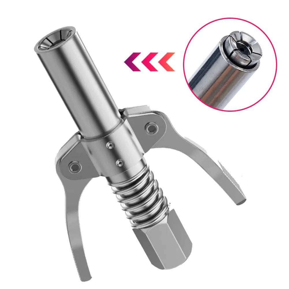 Spojka pro maznici 10000 PSI Velmi odolná Rychloupínací Dvojitá rukojeť Nerezová ocel NPTI/8 Špička maznice proti úniku
