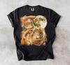 Goldfish Moon Graphic Tee, Celestial Ocean Life T-Shirt, Fishing Lover Gift