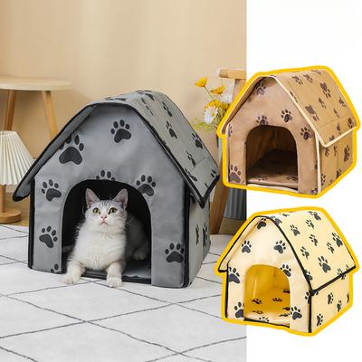 Pet House Small Footprints Cat Dog Pet Nest Foldable Convenient Small and Medium-sized Dog House Indoor Cat Nest