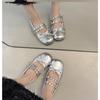 Fashion 2025 Hot Selling Square Toe Butterfly-knot Women Mary Jane Shoes Ladies Soft Sole Dress Flats Casual Street Style Ballet Shoes