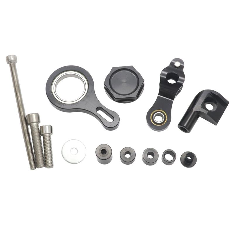 CNC Aluminum Adjustable Motorcycles Steering Stabilize Damper Bracket Mount Kit For YAMAHA YZF R6 2006-2020 R1 2002-2016 Silver