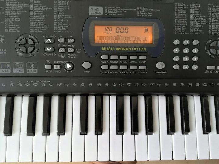 Keyboard Mq-6159 Ufb Organy Dla Dzieci Usb I Bluetooth
