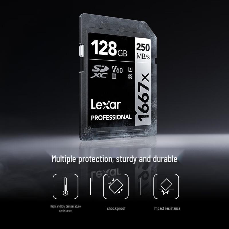 Lexar 1667x Pro V60 SD Memory Card