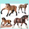 Pferd Tierfigur Set PVC Langlebig Realistisch Sammlerstück Dekoration Für Kinder Und Geschenkanlässe