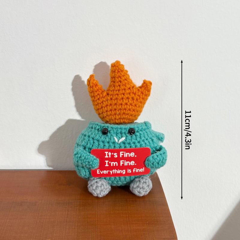 Crochet Ornament Desk Accessories Handmade Doll Birthday Party Decoration Party Gift Favors Hand Knitted Ornament