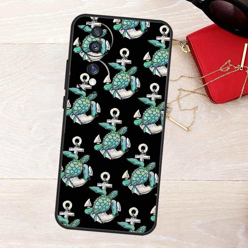 Anchor Boat Case For Honor Magic 8 7 5 6 Pro X9a X9b X9c X9d X8c X8b Win RT 50 70 90 200 400 Lite Cover