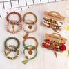 JYL TS Bracelet  Bohemian Layered en Bead Elastic Promotes Grounding & Calm