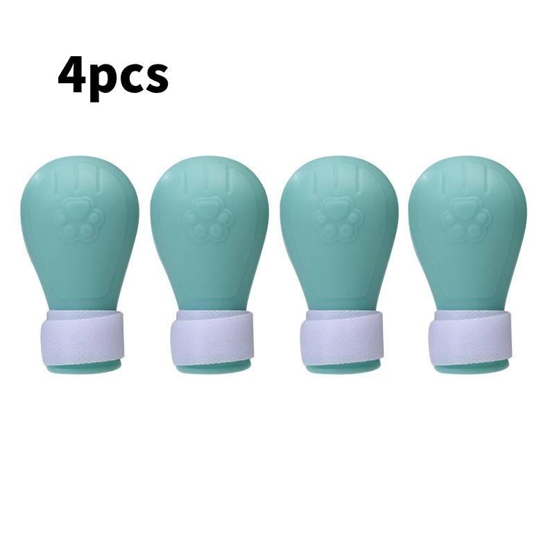 Кошачий воротник из прозрачного пластика для защиты ран и груминга Green Foot Pad 4pcs
