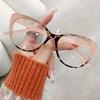 Glasses Women Retro Anti-Blue Light Cat Eye Frame Eyewear Vintage Computer Eye Production Eyeglasses Classic Plain Spectacles