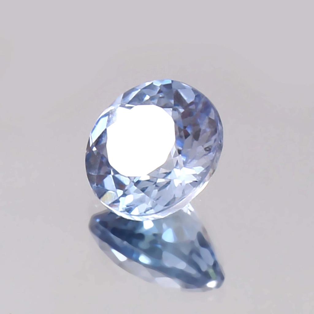 Natural Blue Sapphire Loose Gemstone Pastel Montana 12 Ct Round Shape September Birthday Birthstone