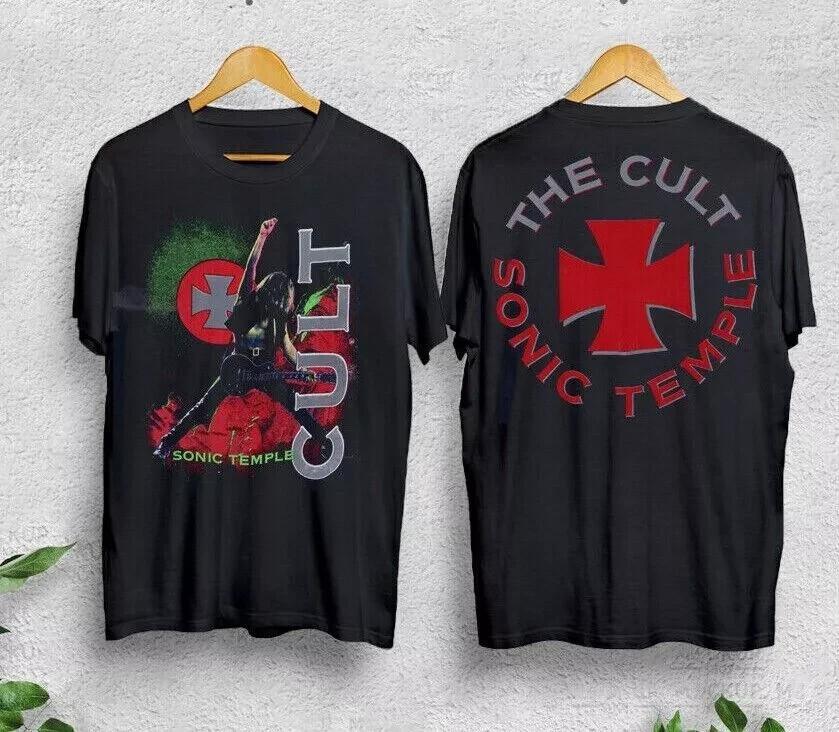 Vintage 1989 The Cult sonic temple shirt tour date unisex cotton T- Shirt Unisex T-Shirt XXXXL
