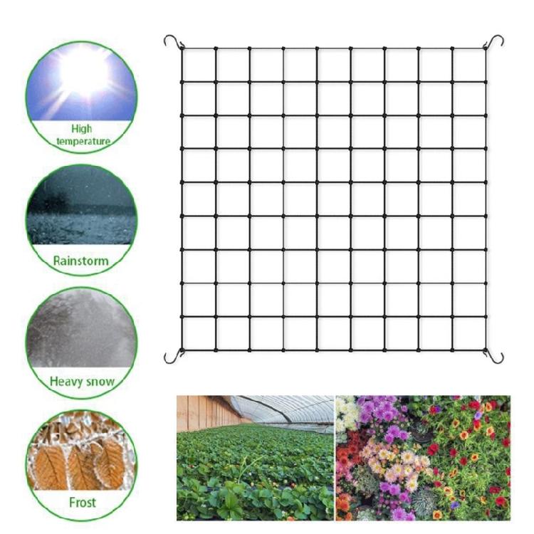 Elastic Trellis Net for Plant Net with Hook Flexible Hydroponics Support