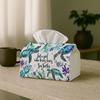 1pc Botanical Elegant Tissue Holder - Sea Turtle with Floral Design, Suitable for Office, Parties, Car, Living Room, Kitchen, Events - Decorative Desk
