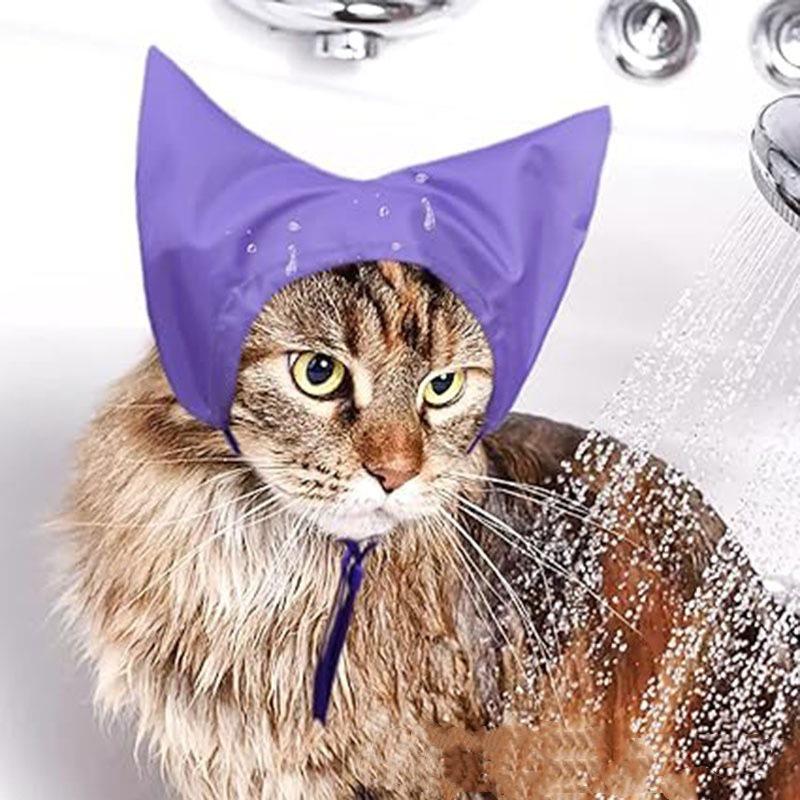 Waterproof Cat Bath Cap: Pet Bathing Ear Protection
