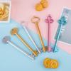 1Pc Cartoon Key-Shaped Foldable Portable Retractable Ballpoint Pens Key Style Writing Tools for Daily/Office Use & Cute Gift 0.5mm Quick Dry Gel