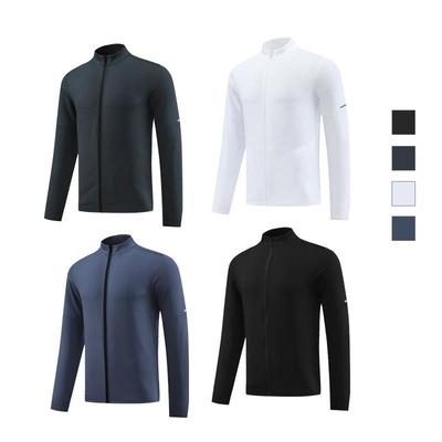 Men's Light Quick-Dry Sports Jacket: Full-Zip Cardigan for Running, Fitness, and Training