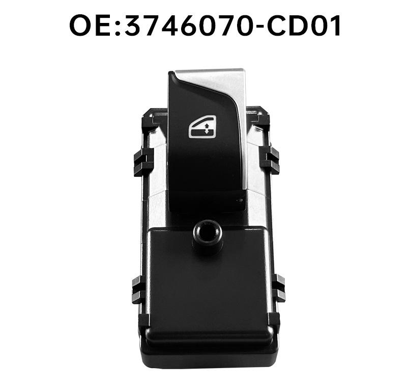 The 3746070-CD01 fits the passenger rear seat window regulator switch of a Changan CS75 Plus.