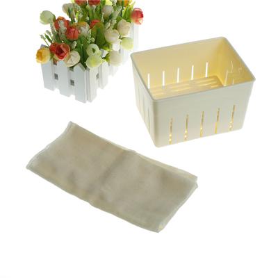 Kit Stampo Pressa per Tofu + Panno per Formaggio Fai da Te Stampo per Pressare Soia Set di Utensili da Cucina