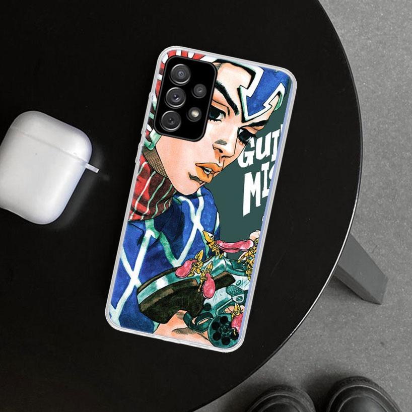 

Чехол для телефона JoJo Adventure Guido Mista для Samsung Galaxy A12 A22 A32 A52 A72 A02S A51 A50S A31 A20S A10S Note 20 Ultra 10 Samsung A02