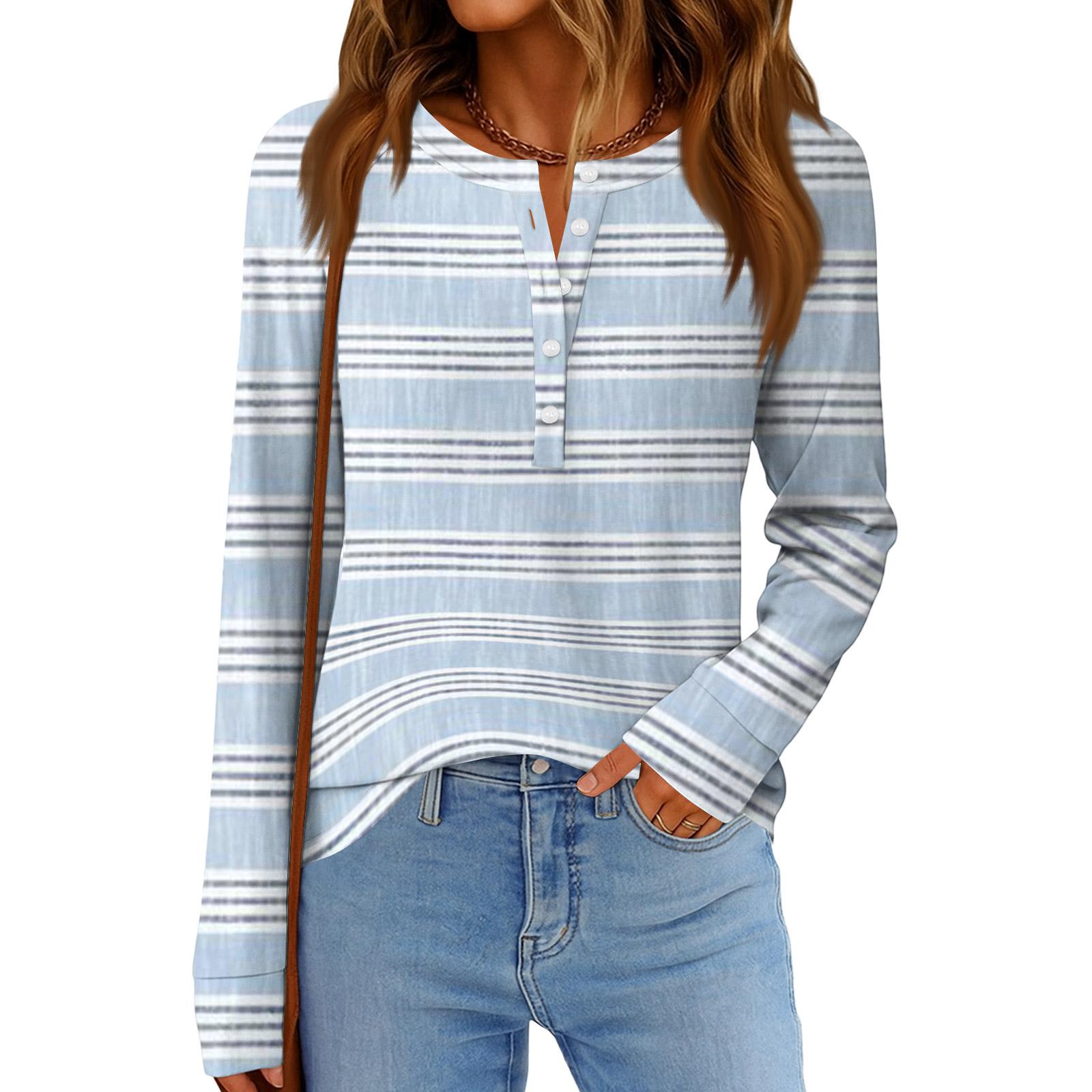 

Женская мода Свободный топ с длинным рукавом и круглым вырезом в повседневном стиле XL бежевый